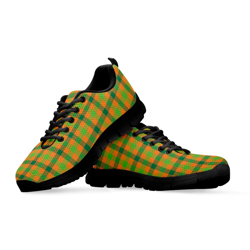 St Patrick s Day Shoes Shamrock Plaid Saint Patrick s Day Print Black Running Shoes St Patrick s Day Sneakers 3 k9bfg1.jpg
