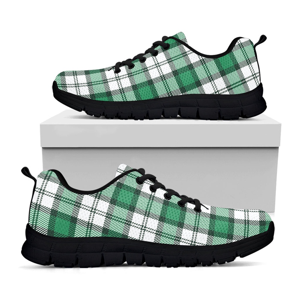 St Patrick s Day Shoes Shamrock St. Patrick s Day Tartan Print Black Running Shoes St Patrick s Day Sneakers 1 l73itt.jpg