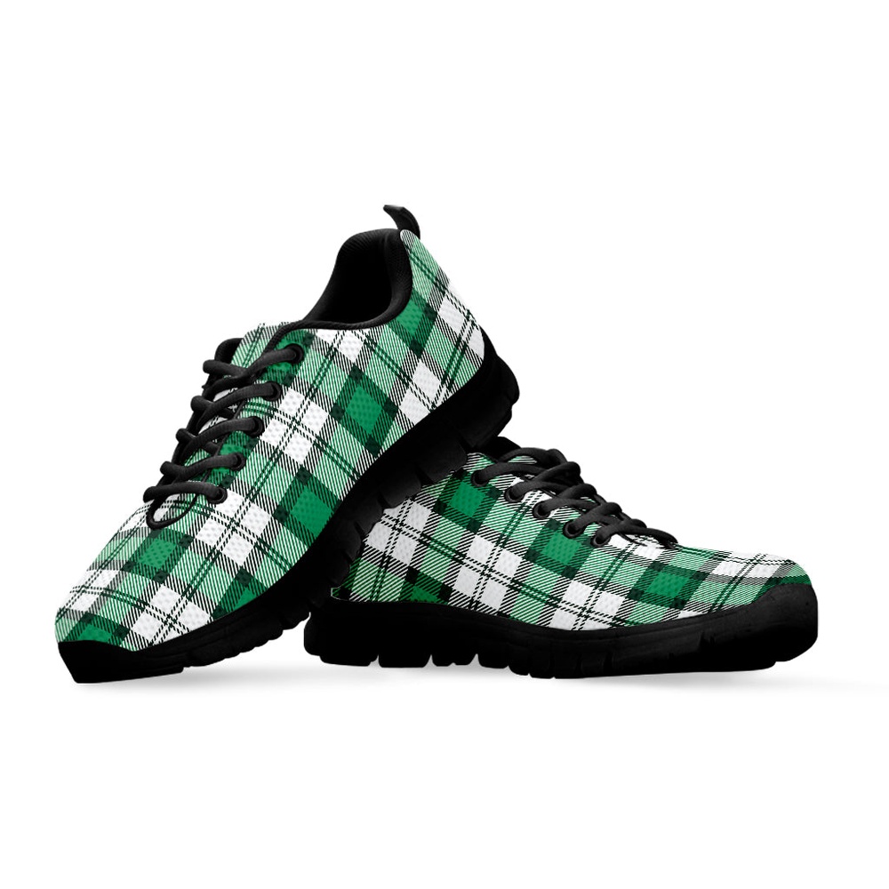St Patrick s Day Shoes Shamrock St. Patrick s Day Tartan Print Black Running Shoes St Patrick s Day Sneakers 3 cseavl.jpg