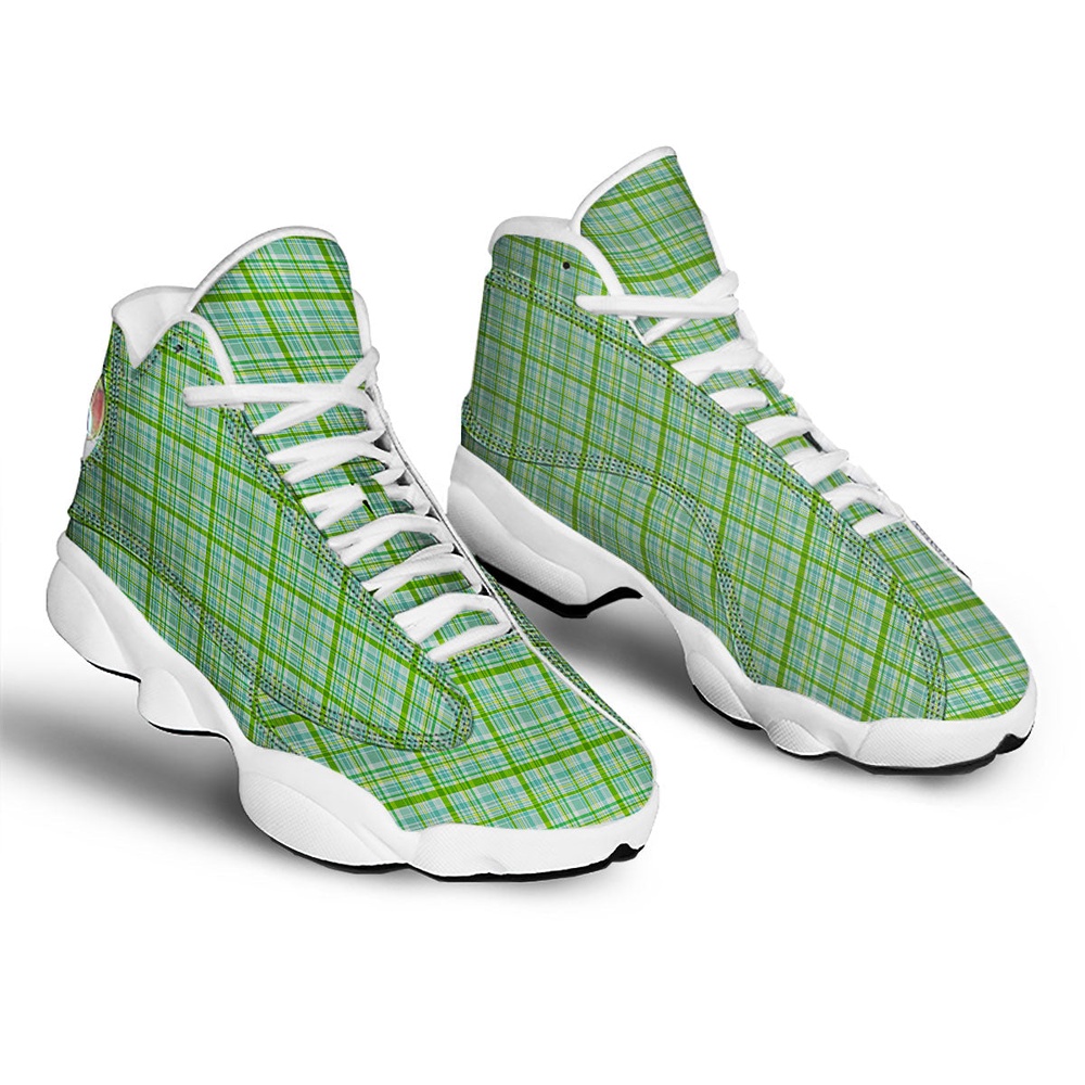 St Patrick s Day Shoes St. Patrick s Day Irish Plaid Print White Basketball Shoes St Patrick s Day Sneakers 2 ksr5cd.jpg