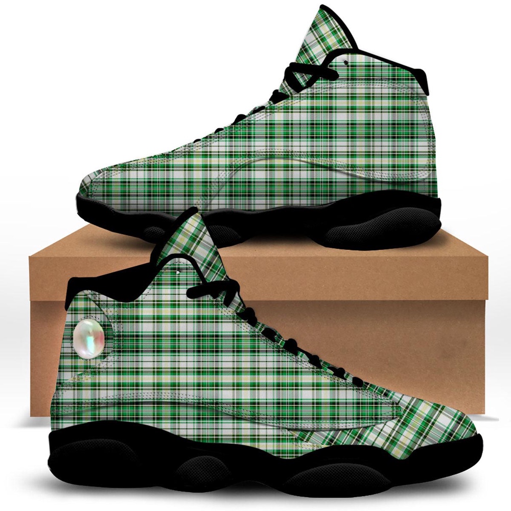 St Patrick s Day Shoes St. Patrick s Day Irish Tartan Print Black Basketball Shoes St Patrick s Day Sneakers 1 dpmpyu.jpg