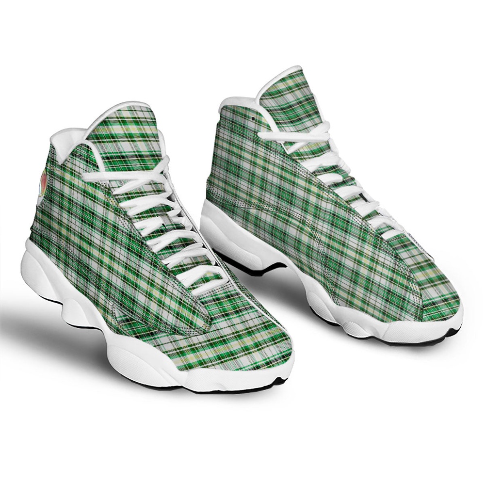 St Patrick s Day Shoes St. Patrick s Day Irish Tartan Print White Basketball Shoes St Patrick s Day Sneakers 2 n1d00r.jpg
