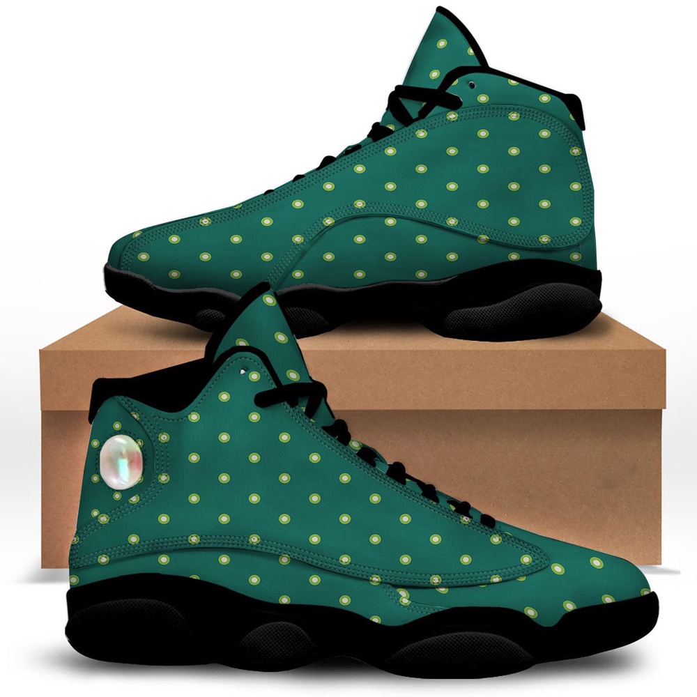 St Patrick s Day Shoes St. Patrick s Day Polka Dot Irish Print Black Basketball Shoes St Patrick s Day Sneakers 1 jguclj.jpg