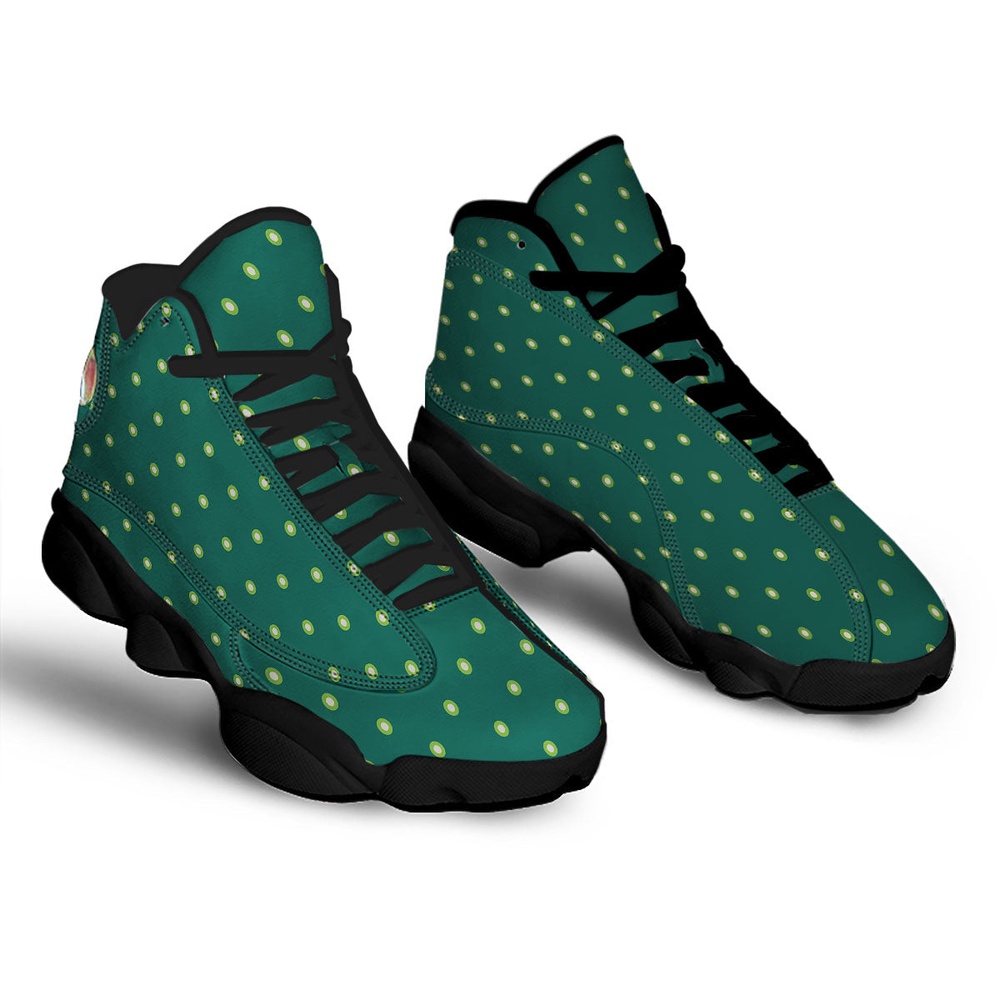 St Patrick s Day Shoes St. Patrick s Day Polka Dot Irish Print Black Basketball Shoes St Patrick s Day Sneakers 2 hshobi.jpg