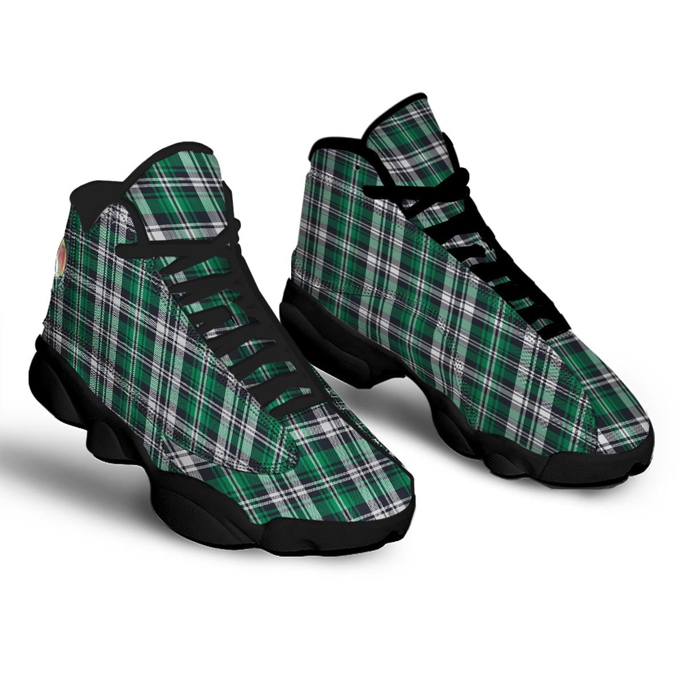 St Patrick s Day Shoes St. Patrick s Day Tartan Shamrock Print Pattern Black Basketball Shoes St Patrick s Day Sneakers 2 ziqtsy.jpg