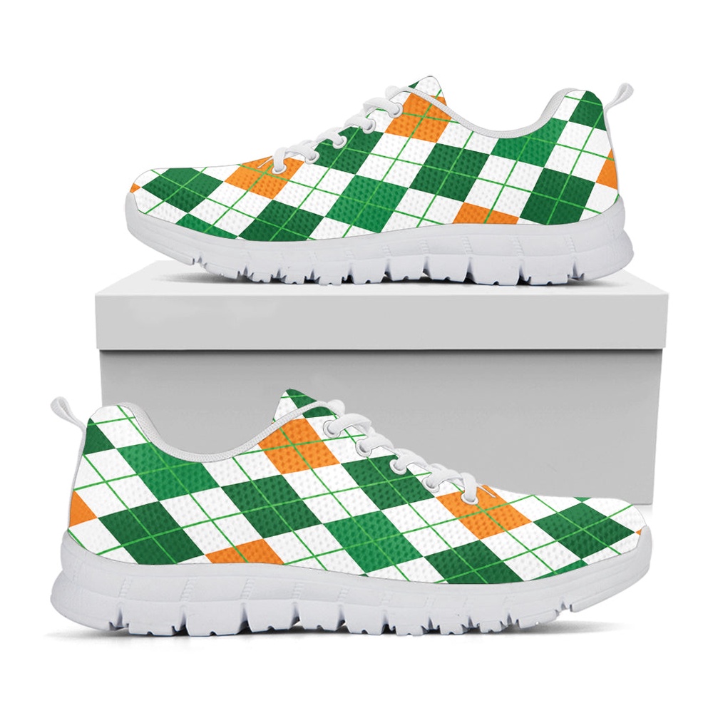 St Patrick s Day Shoes St Patrick s Day Argyle Pattern Print White Running Shoes St Patrick s Day Sneakers 1 l5rijf.jpg St Patrick s Day Shoes St Patrick s Day Argyle Pattern Print White Running Shoes St Patrick s Day Sneakers 1 l5rijf.jpg