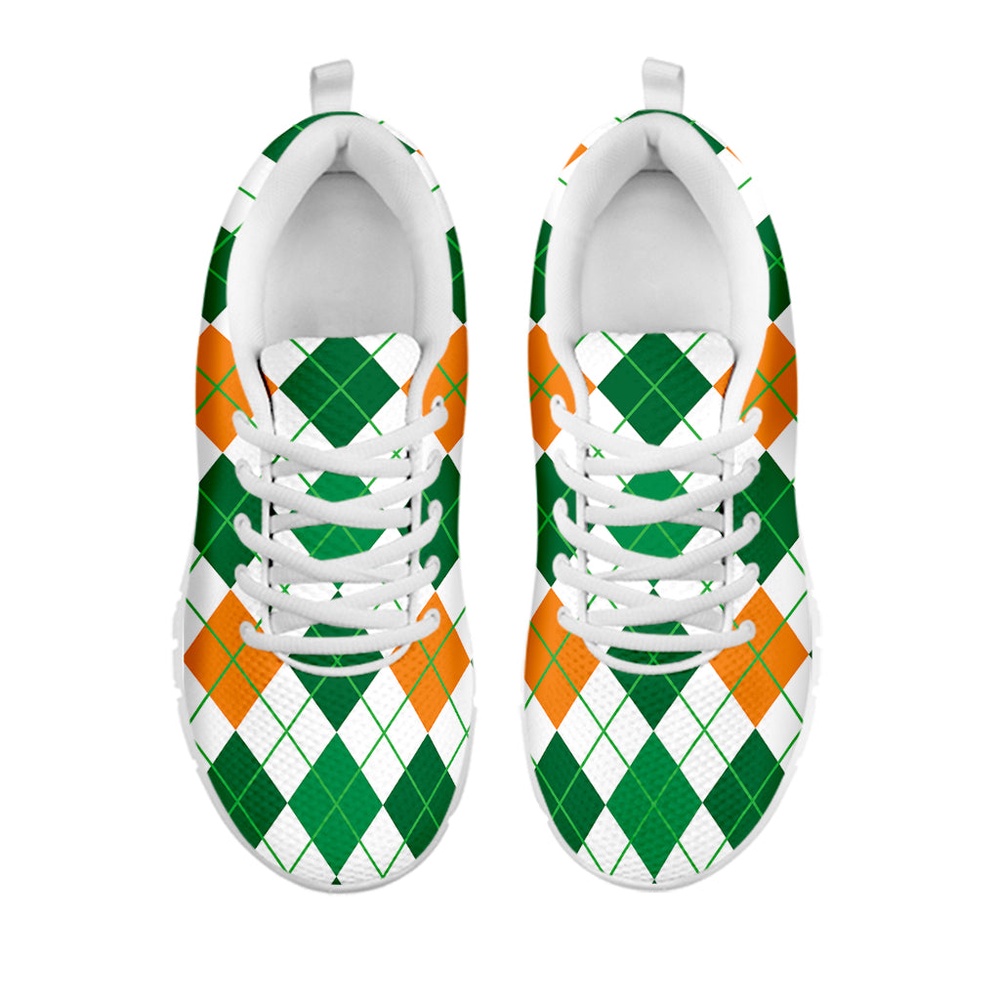 St Patrick s Day Shoes St Patrick s Day Argyle Pattern Print White Running Shoes St Patrick s Day Sneakers 2 vtcdbk.jpg St Patrick s Day Shoes St Patrick s Day Argyle Pattern Print White Running Shoes St Patrick s Day Sneakers 2 vtcdbk.jpg