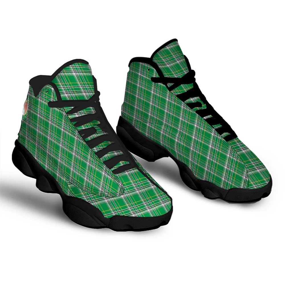 St Patrick s Day Shoes Stewart Plaid Saint Patrick s Day Print Pattern Black Basketball Shoes St Patrick s Day Sneakers 2 mi5qwh.jpg