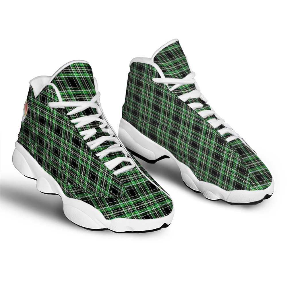 St Patrick s Day Shoes Tartan St. Patrick s Day Print Pattern White Basketball Shoes St Patrick s Day Sneakers 2 dwqorj.jpg