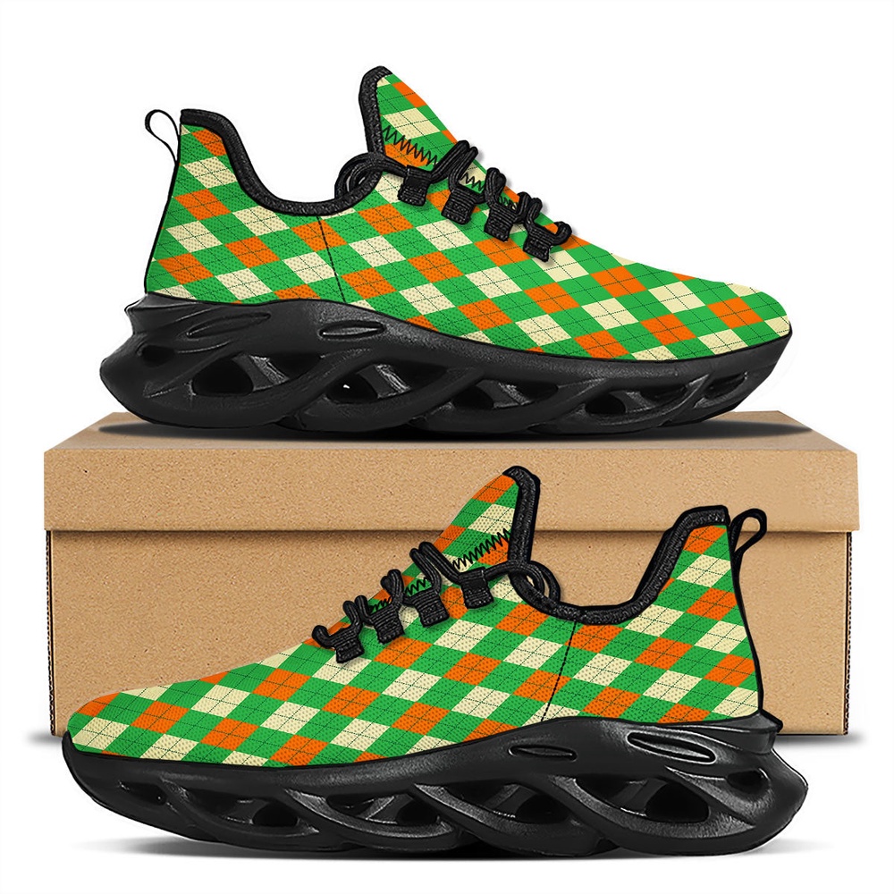 St Patrick s Running Shoes Argyle Saint Patrick s Day Print Pattern Black Running Shoes St Patrick s Day Shoes 1 jv9red.jpg