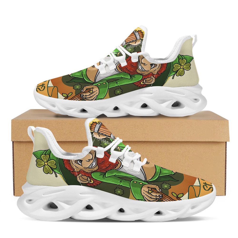 St Patrick s Running Shoes Patrick s Day Cute Shamrock Saint Print White Running Shoes St Patrick s Day Shoes 1 j7wfn9.jpg