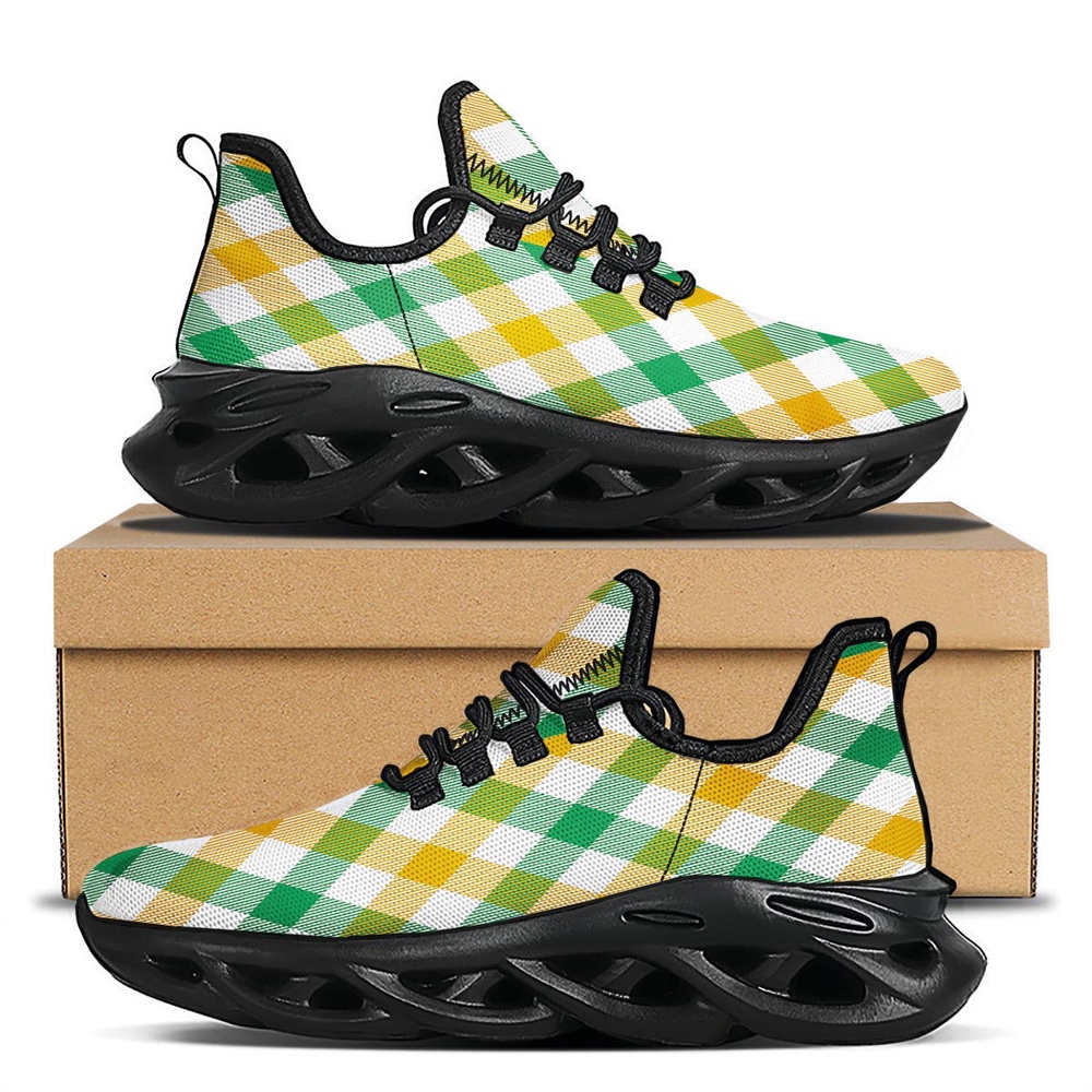St Patrick s Running Shoes Patrick s Day Irish Plaid Print Black Running Shoes St Patrick s Day Shoes 1 orod9k.jpg