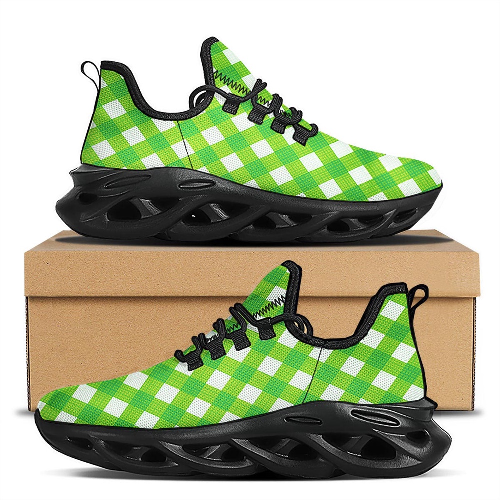 St Patrick s Running Shoes Saint Patrick s Day Green Plaid Print Black Running Shoes St Patrick s Day Shoes 1 dy6po0.jpg