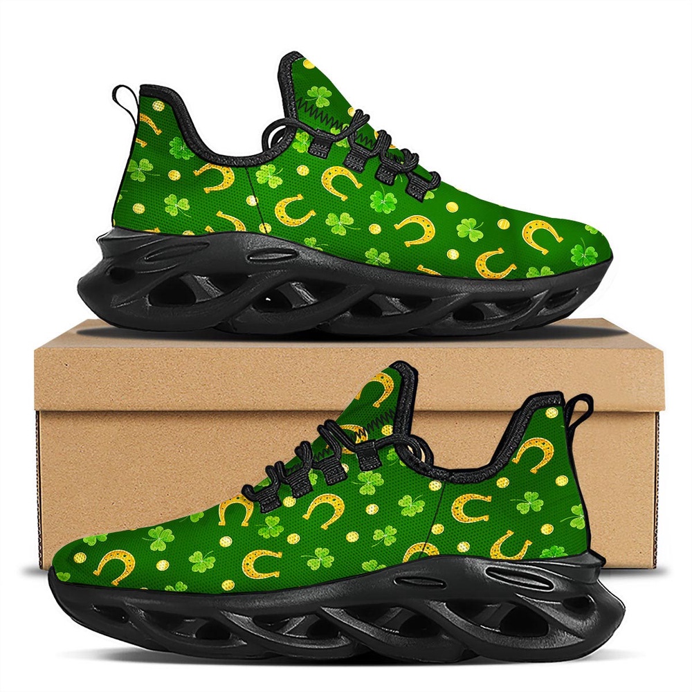 St Patrick s Running Shoes Saint Patrick s Day Irish Print Pattern Black Running Shoes St Patrick s Day Shoes 1 au4nki.jpg