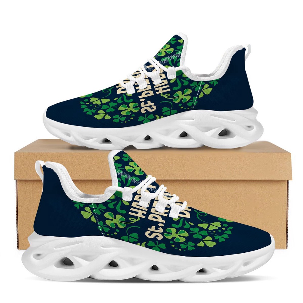 St Patrick s Running Shoes St. Patrick s Day Green Clover Print White Running Shoes St Patrick s Day Shoes 1 ikburl.jpg