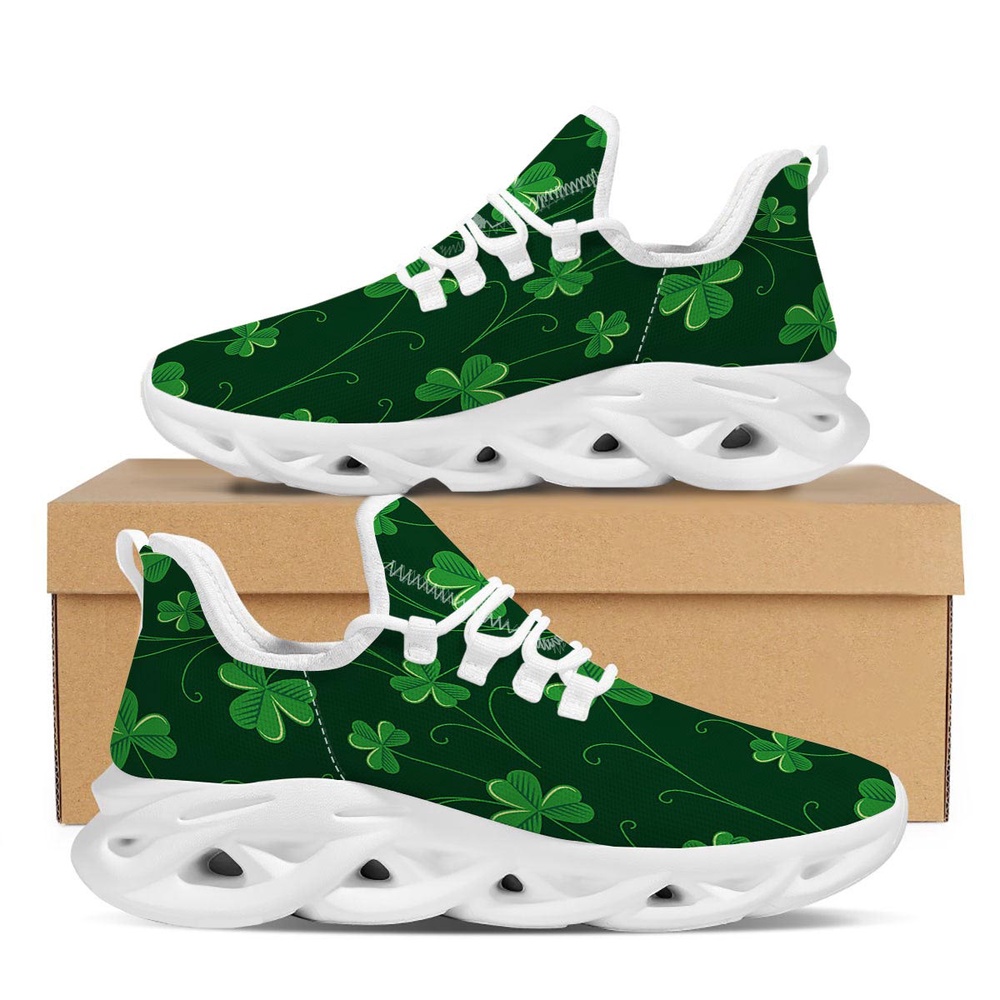 St Patrick s Running Shoes St. Patrick s Day Irish Leaf Print White Running Shoes St Patrick s Day Shoes 1 jyejlr.jpg