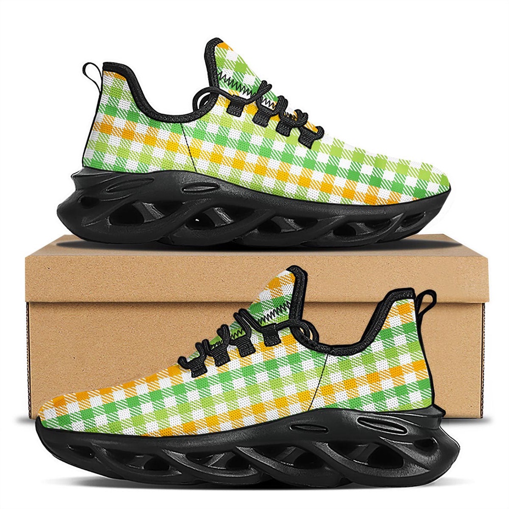 St Patrick s Running Shoes St. Patrick s Day Plaid Print Black Running Shoes St Patrick s Day Shoes 1 ojjdzj.jpg