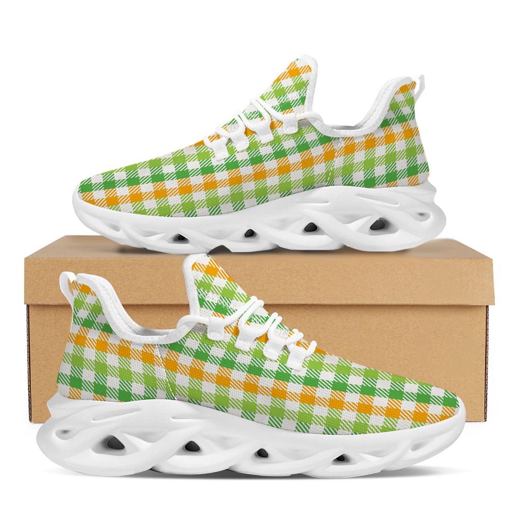 St Patrick s Running Shoes St. Patrick s Day Plaid Print White Running Shoes St Patrick s Day Shoes 1 q9n4hh.jpg