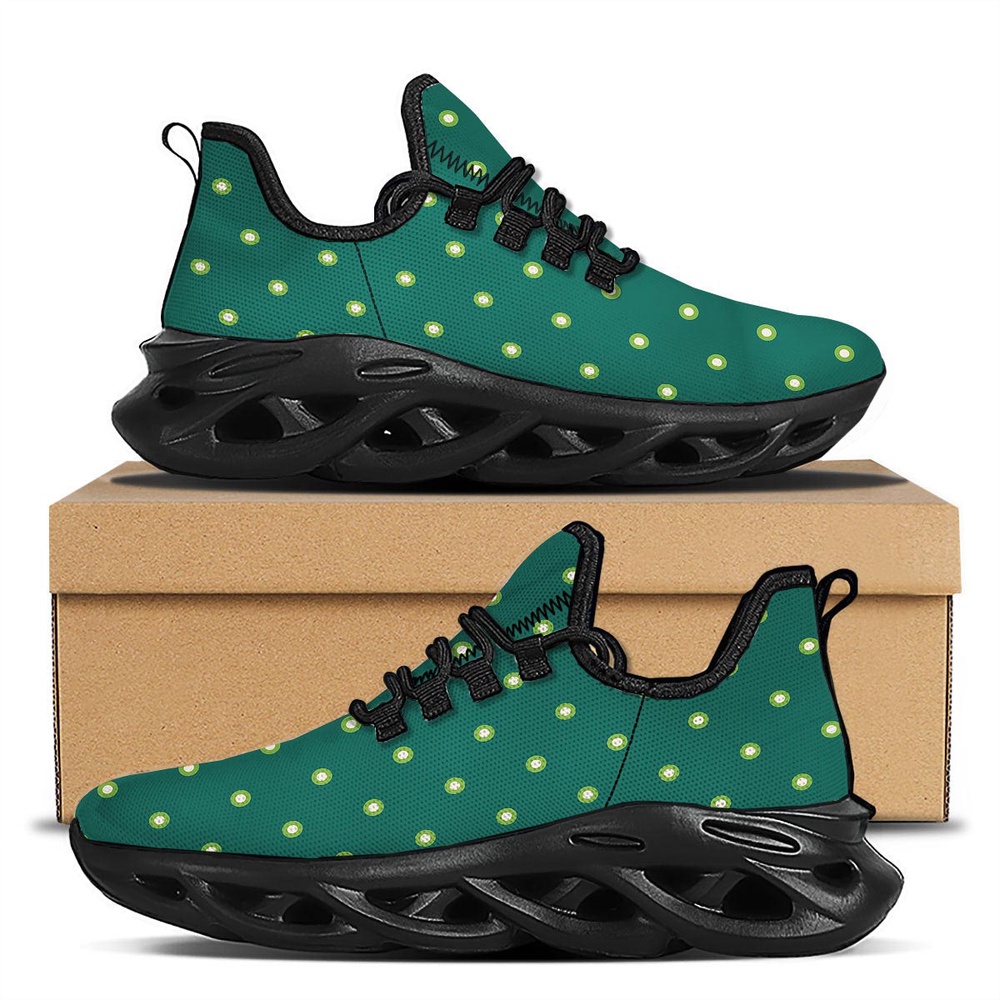 St Patrick s Running Shoes St. Patrick s Day Polka Dot Irish Print Black Running Shoes St Patrick s Day Shoes 1 hhhrl1.jpg