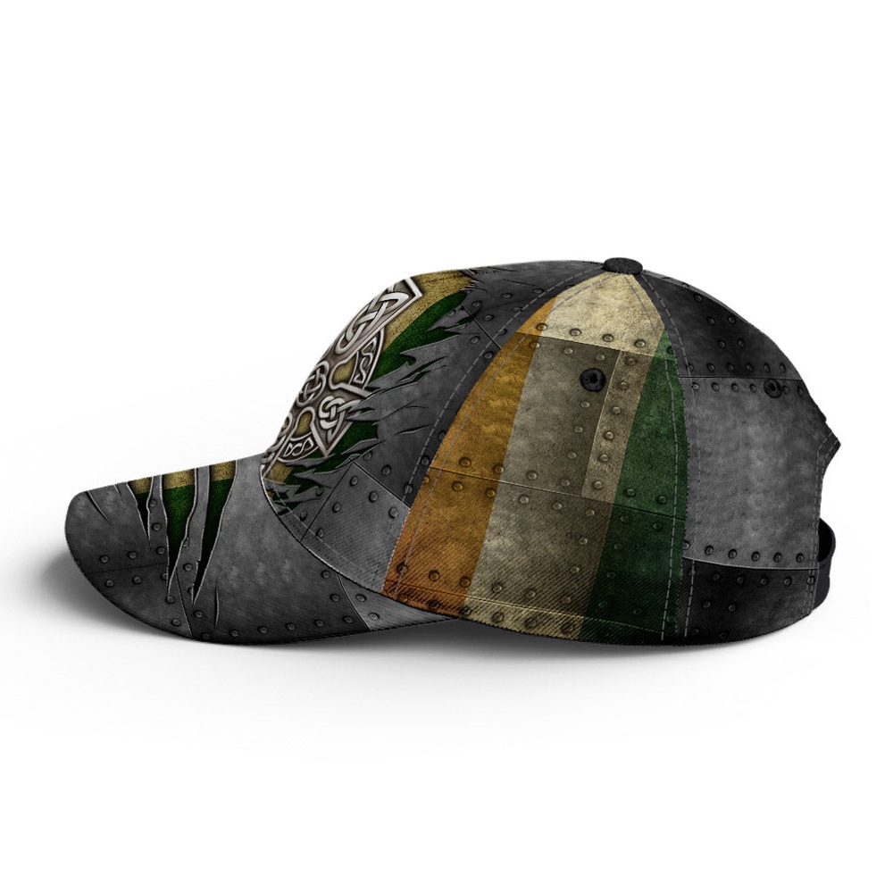 St Patricks Day Baseball Cap Celtic Cross Ireland Flag Crack Metal Irish Baseball Cap Sports Adjustable Hat St. Patrick s Day Gift 3 yhrvsr.jpg