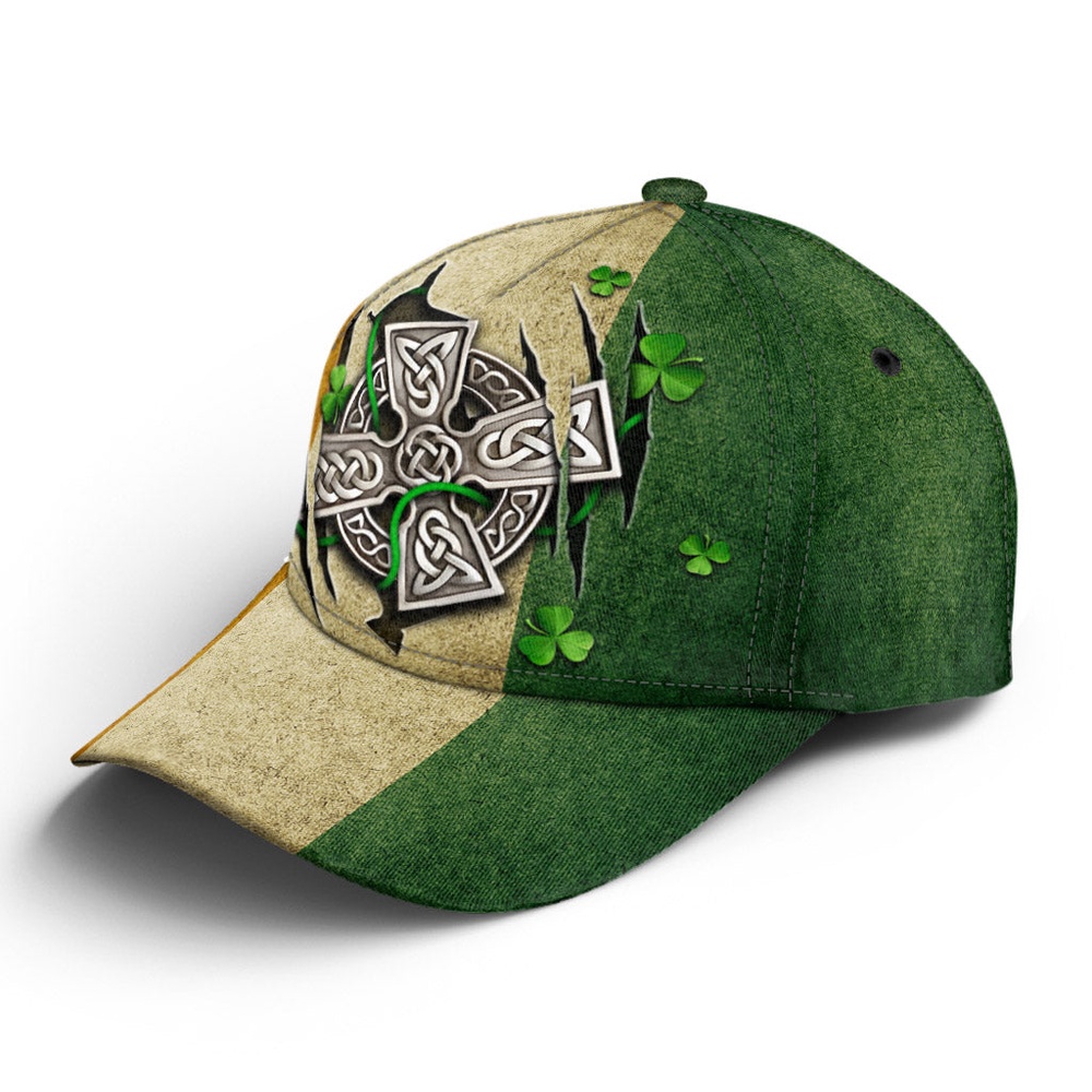 St Patricks Day Baseball Cap Celtic Cross Scratch Shamrock Irish Baseball Cap Sports Adjustable Hat St. Patrick s Day Gift 2 fr8bk7.jpg