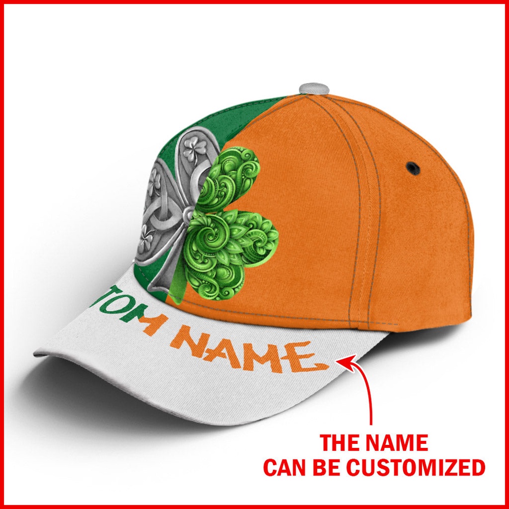 St Patricks Day Baseball Cap Celtic Shamrock Ireland Flag Baseball Cap Orange Green Personalized Custom Irish Baseball Cap St. Patrick s Day Gift 4 ooexla.jpg