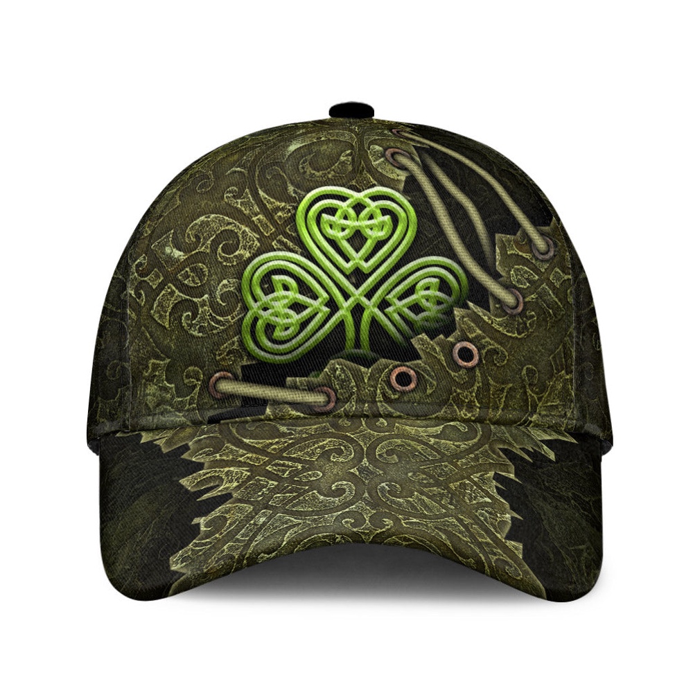 St Patricks Day Baseball Cap Irish Celtic Shamrock Metal Old Texture Irish Baseball Cap Sports Adjustable Hat St. Patrick s Day Gift 1 x5wowd.jpg
