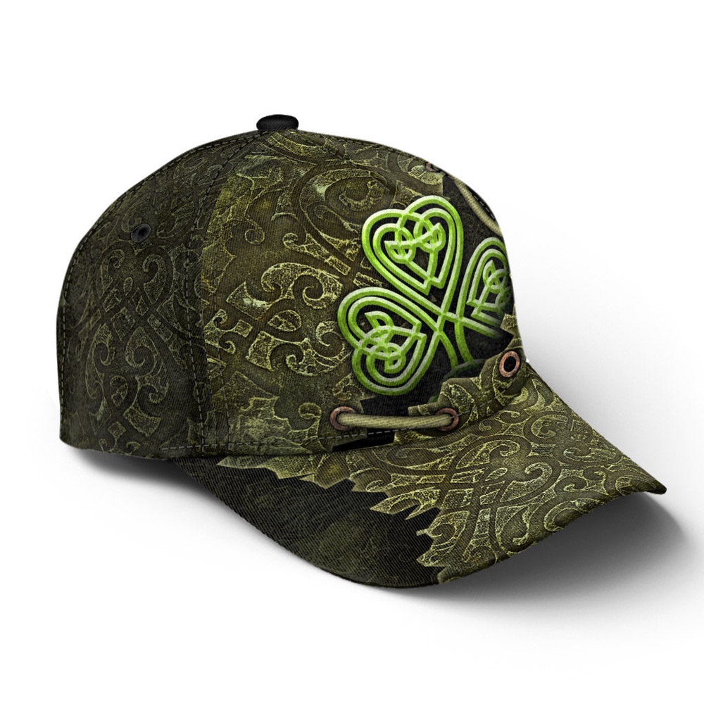 St Patricks Day Baseball Cap Irish Celtic Shamrock Metal Old Texture Irish Baseball Cap Sports Adjustable Hat St. Patrick s Day Gift 2 spyuel.jpg