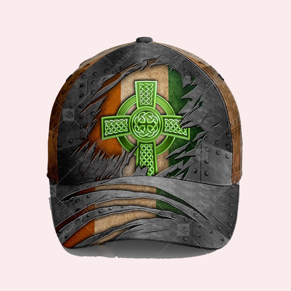 St Patricks Day Baseball Cap Irish Hat Ireland Flag Crack Metal Irish Baseball Cap Sports Adjustable Hat St. Patrick s Day Gift 1 jowf4z.jpg