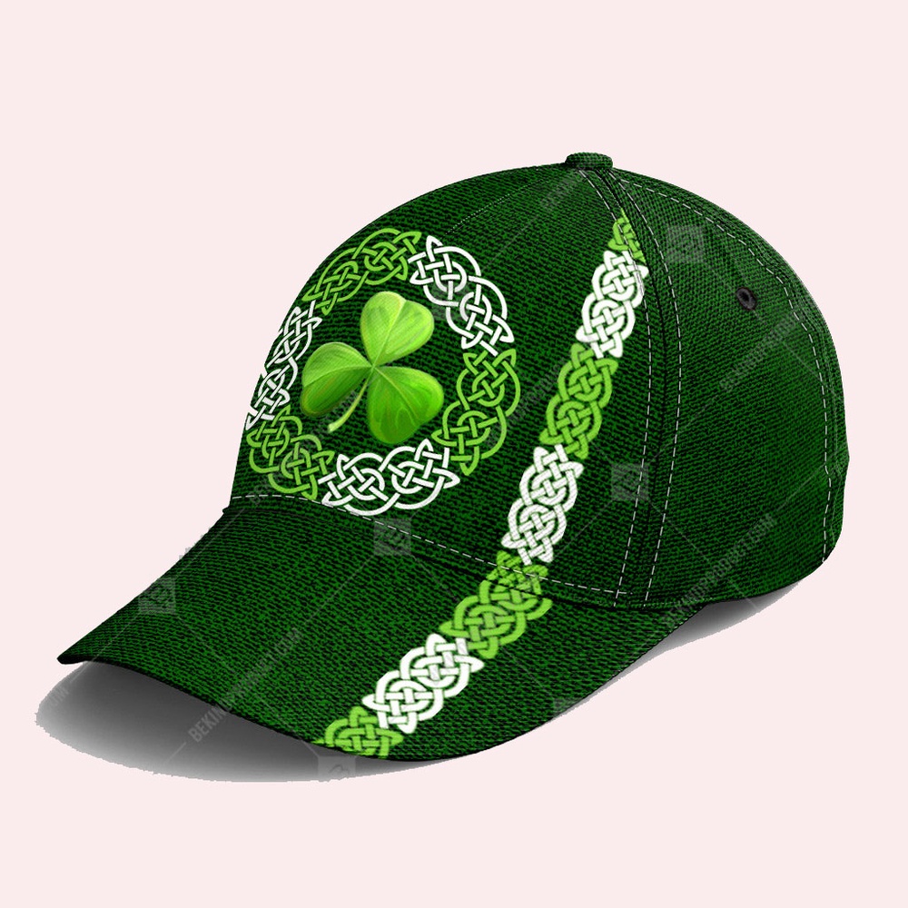 St Patricks Day Baseball Cap Irish Shamrock And Vector Circle Celtic Irish Baseball Cap Sports Adjustable Hat St. Patrick s Day Gift 2 dfdi9m.jpg