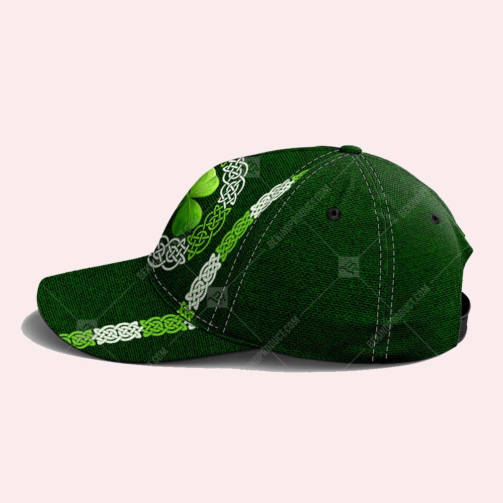 St Patricks Day Baseball Cap Irish Shamrock And Vector Circle Celtic Irish Baseball Cap Sports Adjustable Hat St. Patrick s Day Gift 3 q0bokz.jpg