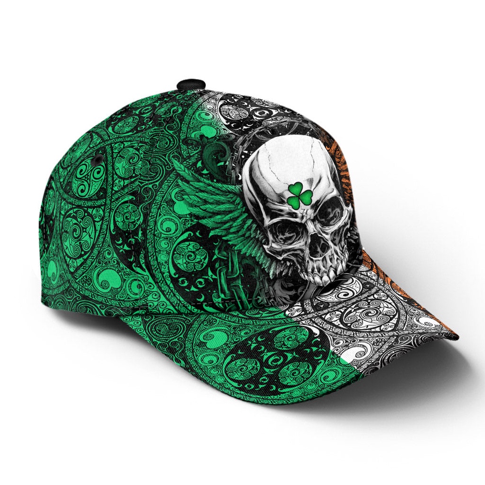 St Patricks Day Baseball Cap Irish Skull Ireland Flag Celtic Pattern Irish Baseball Cap Sports Adjustable Hat St. Patrick s Day Gift 2 qyktts.jpg