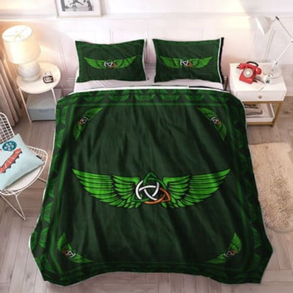St Patricks Day Bedding Set Celtic Knot Embroidery Bedding Set Triquetra Wings Bedding Set Green Irish Bedding Set St Patrick s Day Gift 1 nlskr9.jpg St Patricks Day Bedding Set Celtic Knot Embroidery Bedding Set Triquetra Wings Bedding Set Green Irish Bedding Set St Patrick s Day Gift 1 nlskr9.jpg