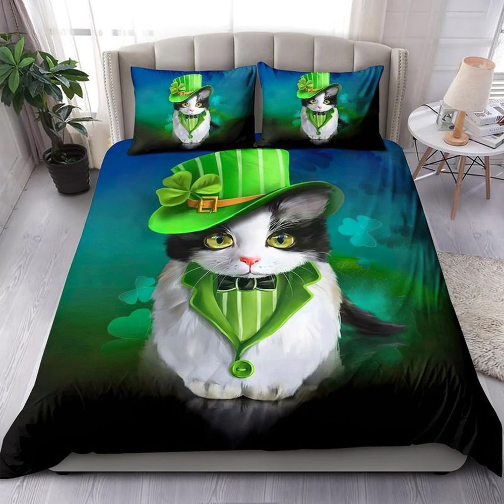 St Patricks Day Bedding Set Cutest Kitty Irish St Patrick s Day Bedding Set Shamrock Love Cats 1 swo708.jpg St Patricks Day Bedding Set Cutest Kitty Irish St Patrick s Day Bedding Set Shamrock Love Cats 1 swo708.jpg