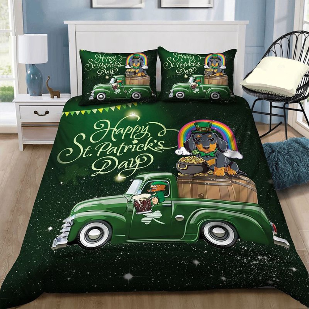 St Patricks Day Bedding Set Dachshund Dog Irish St Patrick s Day Bedding Set Your Lucky Day Drink Beer 1 gkhtce.jpg St Patricks Day Bedding Set Dachshund Dog Irish St Patrick s Day Bedding Set Your Lucky Day Drink Beer 1 gkhtce.jpg