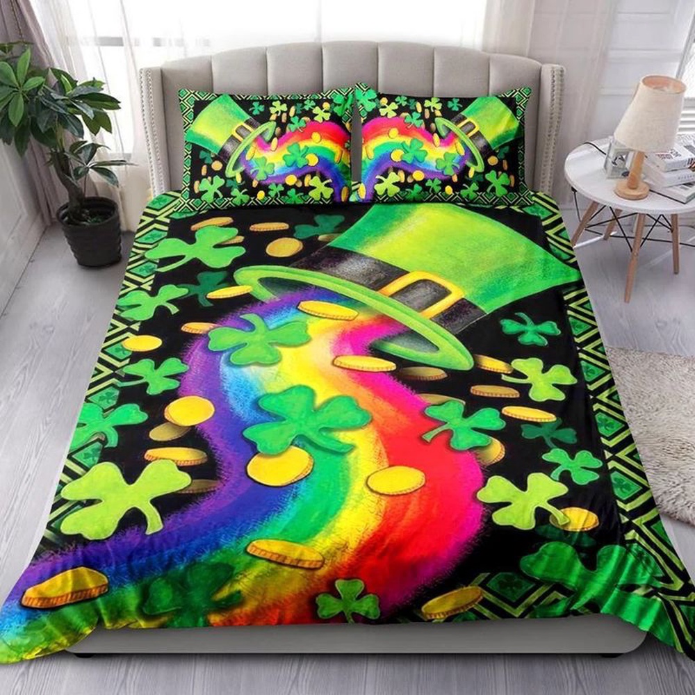 St Patricks Day Bedding Set Magic Irish Hat Gold Coin Shamrock Bedding Set St Patrick s Day 1 hrbnvr.jpg
