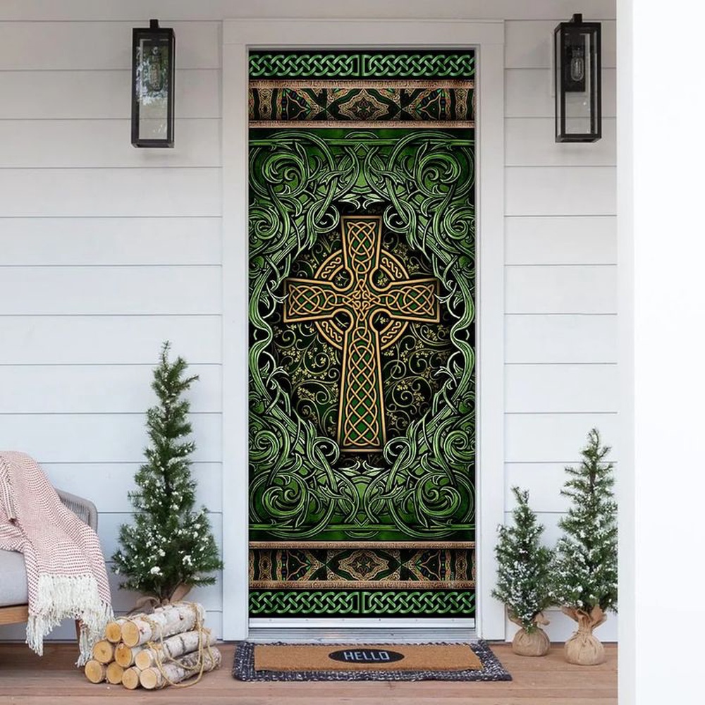 St Patricks Day Door Cover Irish Door Cover St Patrick s Day Door Decoration Viking Theme Door Decor 1 mzseoq.jpg