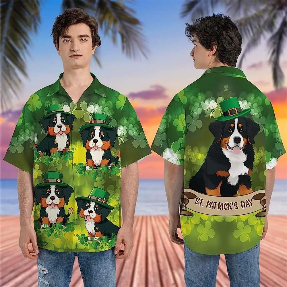 St Patricks Day Hawaiian Shirt Bernese Mountain Dog Patrick Hawaiian Shirt Patrick Day Casual Button Down Beach Shirt 2 xp1tuz.jpg St Patricks Day Hawaiian Shirt Bernese Mountain Dog Patrick Hawaiian Shirt Patrick Day Casual Button Down Beach Shirt 2 xp1tuz.jpg