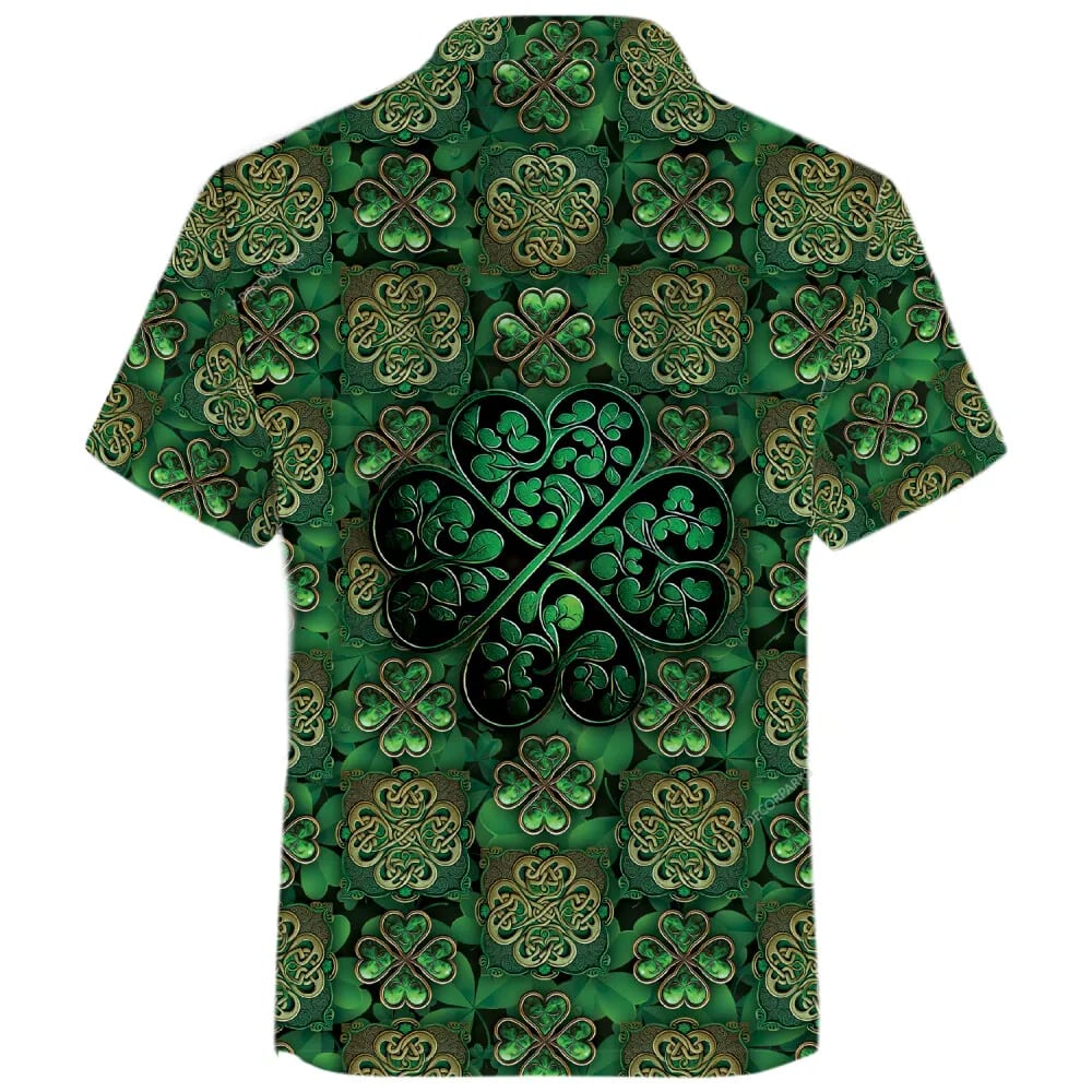 St Patricks Day Hawaiian Shirt Four leaf Clover Hawaiian Shirts For Men Shamrock Pattern Men s Hawaiian Button Down Shirt 2 kg98nz.jpg St Patricks Day Hawaiian Shirt Four leaf Clover Hawaiian Shirts For Men Shamrock Pattern Men s Hawaiian Button Down Shirt 2 kg98nz.jpg