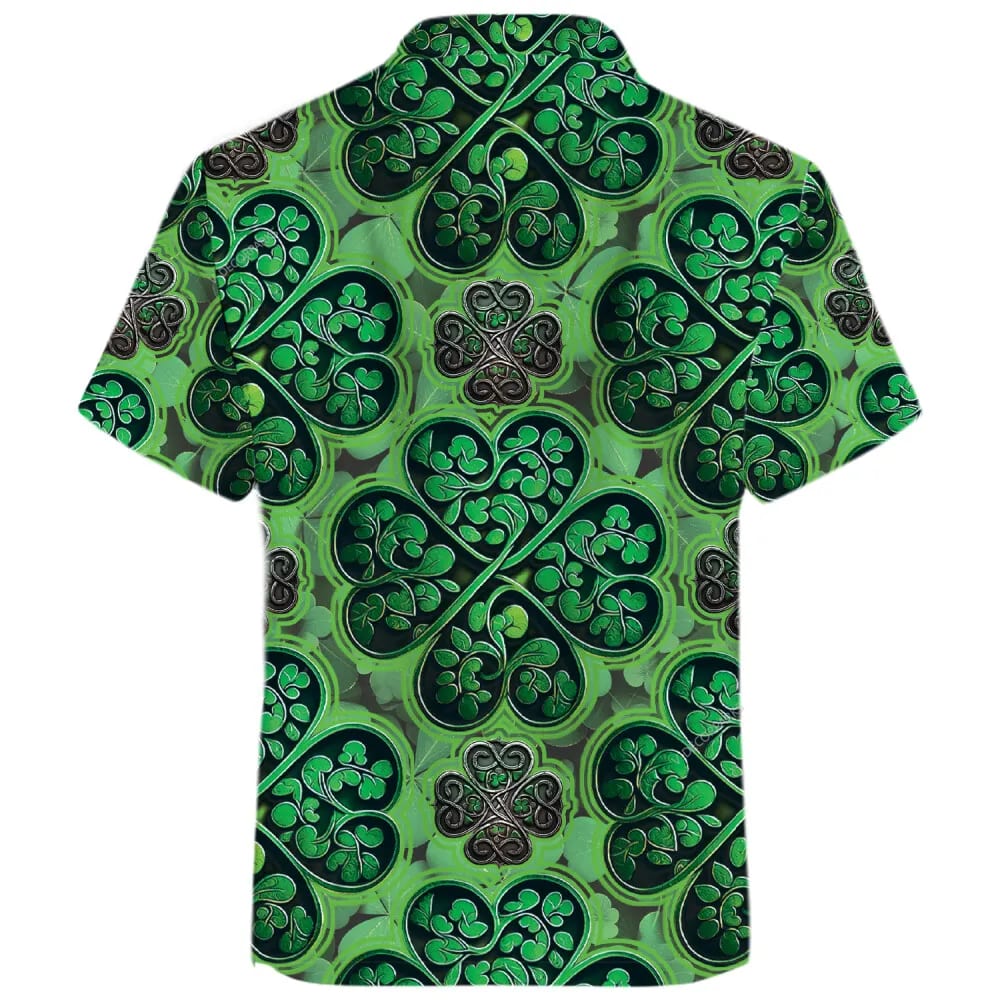 St Patricks Day Hawaiian Shirt Four leaf Clover Printed Hawaiian Shirts For Men Lucky Shamrock Leaves Pattern Men s Hawaiian Button Down Shirt 3 oopogy.jpg St Patricks Day Hawaiian Shirt Four leaf Clover Printed Hawaiian Shirts For Men Lucky Shamrock Leaves Pattern Men s Hawaiian Button Down Shirt 3 oopogy.jpg