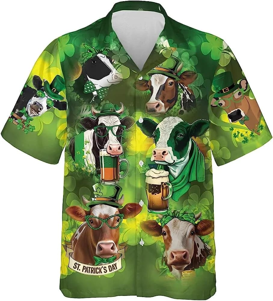 St Patricks Day Hawaiian Shirt Funny Patrick Cow Drinking Beer Hawaiian Shirt St. Patrick s Day Shirt 1 paytfn.jpg St Patricks Day Hawaiian Shirt Funny Patrick Cow Drinking Beer Hawaiian Shirt St. Patrick s Day Shirt 1 paytfn.jpg