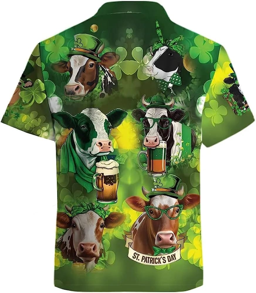 St Patricks Day Hawaiian Shirt Funny Patrick Cow Drinking Beer Hawaiian Shirt St. Patrick s Day Shirt 2 lsnwe6.jpg St Patricks Day Hawaiian Shirt Funny Patrick Cow Drinking Beer Hawaiian Shirt St. Patrick s Day Shirt 2 lsnwe6.jpg