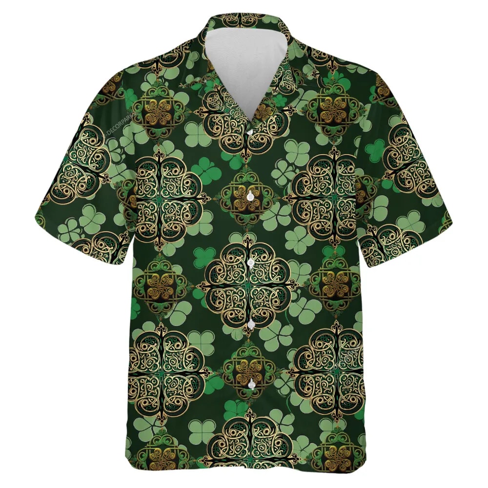St Patricks Day Hawaiian Shirt Golden Four leaf Clover Printed Unisex Hawaiian Shirts 1 bdpbi1.jpg St Patricks Day Hawaiian Shirt Golden Four leaf Clover Printed Unisex Hawaiian Shirts 1 bdpbi1.jpg