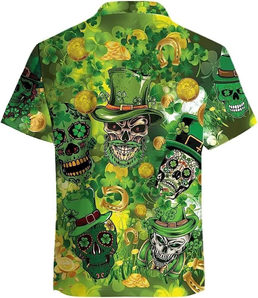 St Patricks Day Hawaiian Shirt Green Skulls And Clover Pattern Hawaiian Shirt St. Patrick s Day Shirt 2 g1hcej.jpg St Patricks Day Hawaiian Shirt Green Skulls And Clover Pattern Hawaiian Shirt St. Patrick s Day Shirt 2 g1hcej.jpg