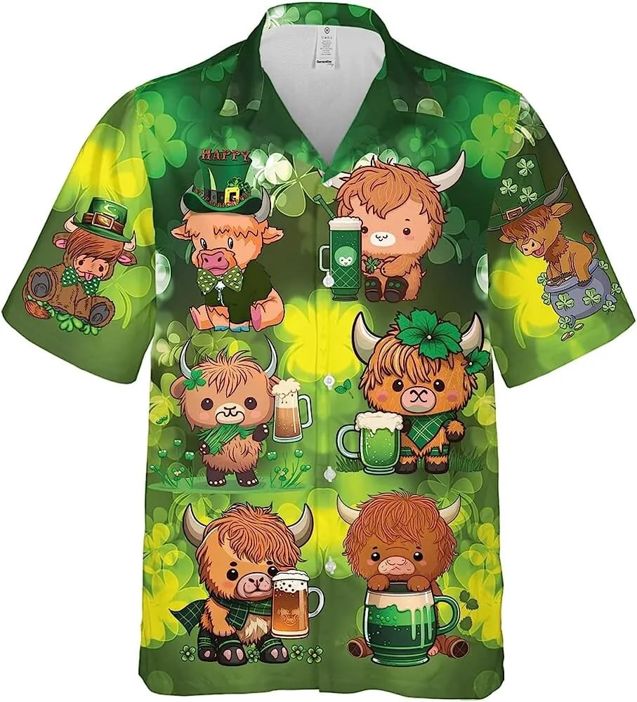 St Patricks Day Hawaiian Shirt Highland Cow And Beer Hawaiian Shirt For St. Patrick s Day Shamrock Shirt 1 j6dw3b.jpg