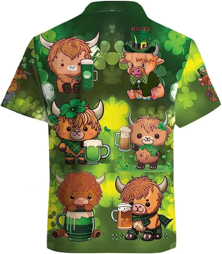 St Patricks Day Hawaiian Shirt Highland Cow And Beer Hawaiian Shirt For St. Patrick s Day Shamrock Shirt 2 pbywyv.jpg
