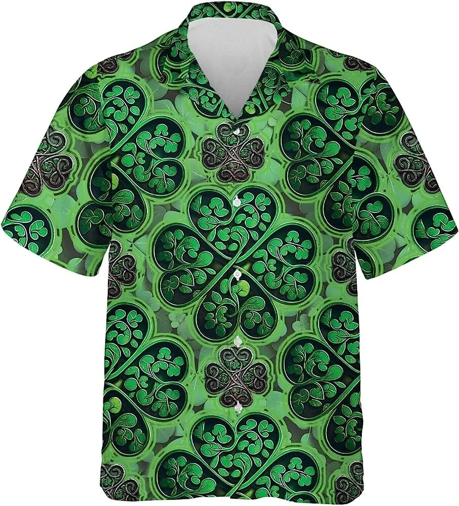 St Patricks Day Hawaiian Shirt Irish Patrick Shamrock Hawaiian Shirt For Men Women Short Sleeve Button Down Hawaiian Shirt 1 vrvign.jpg St Patricks Day Hawaiian Shirt Irish Patrick Shamrock Hawaiian Shirt For Men Women Short Sleeve Button Down Hawaiian Shirt 1 vrvign.jpg