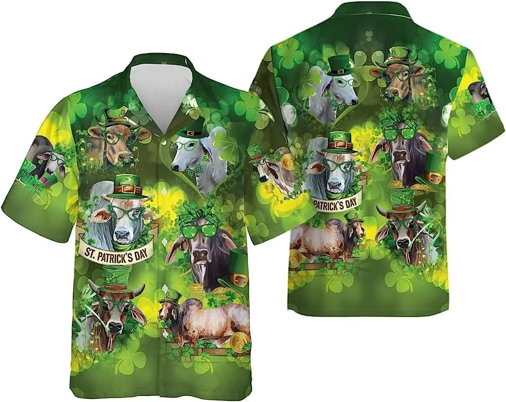 St Patricks Day Hawaiian Shirt Patrick Cow And Shamrock Hawaiian Aloha Shirt Casual Printed Beach Summer Shirt 3 yhmdsw.jpg St Patricks Day Hawaiian Shirt Patrick Cow And Shamrock Hawaiian Aloha Shirt Casual Printed Beach Summer Shirt 3 yhmdsw.jpg