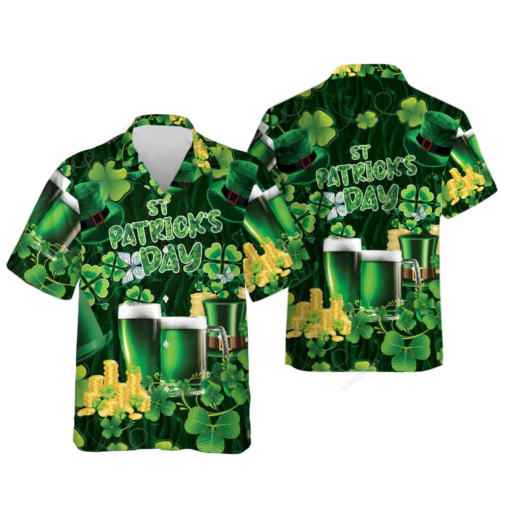 St Patricks Day Hawaiian Shirt Patricks Day Beer Clover Pattern Shirt Summer Beach Shirts 2 au5h6n.jpg St Patricks Day Hawaiian Shirt Patricks Day Beer Clover Pattern Shirt Summer Beach Shirts 2 au5h6n.jpg