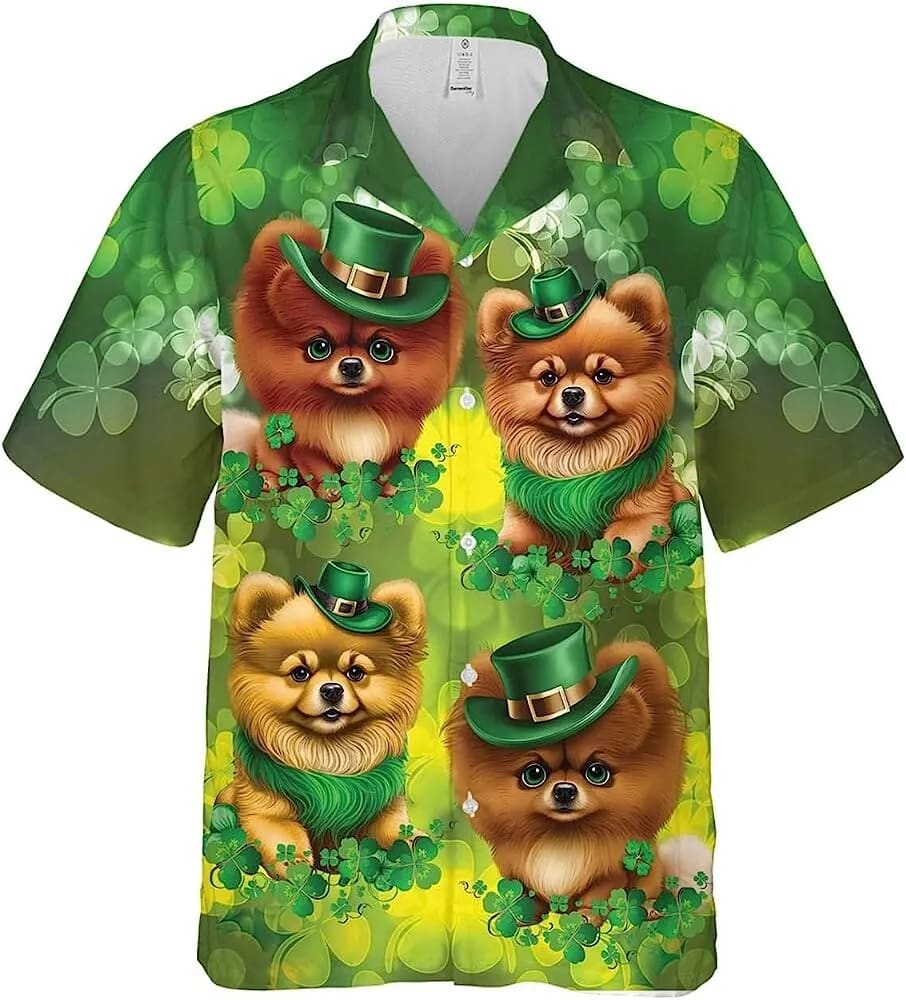 St Patricks Day Hawaiian Shirt Pomeranian Dog Patrick Day Summer Beach Shirt Patrick Dog Hawaiian Shirt 1 siob7o.jpg St Patricks Day Hawaiian Shirt Pomeranian Dog Patrick Day Summer Beach Shirt Patrick Dog Hawaiian Shirt 1 siob7o.jpg